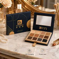 Boîte d'emballage personnalisée pour palette de fards à paupières en papier, palette de maquillage vide en carton avec miroir, directement de l'usine