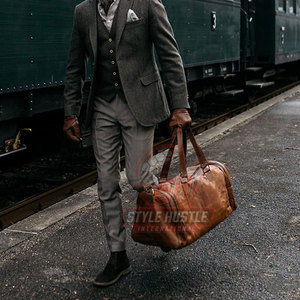 Bolsas de Viaje de Cuero Duraderas, Ligeras y Transpirables, Estilo Único, Venta al Por Mayor, Para Unisex - Product Image 5