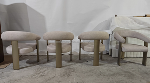 Ensemble de table à manger en teck massif moderne et luxueux, fait à la main, durable, avec 10 chaises, ensemble de meubles de salle à manger contemporains - Product Image 5