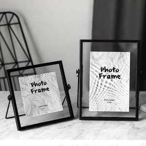 Vintage Brass Glass Photo <b>Frame</b> Tabletop Decorative Modern Handmade Customized Brass Photo <b>Frame</b> <b>Large</b> Size - Product Image 4