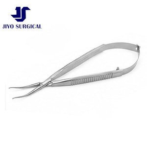 Pince de microchirurgie corneale manuelle, ensemble d'instruments, 4 3/4 pouces, mécanisme à action croisée, précision 0,1 mm, 1x2 dents, 5,0 mm pour la ligature - Product Image 4
