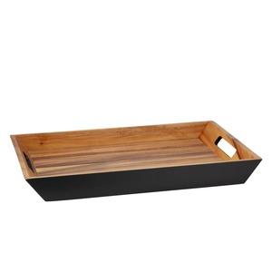 Modern Wooden Serving Tray Lightweight Food Display Tray for Kitchen and Dining At Best Price - Product Image 3
