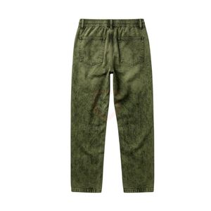 Pantalon décontracté pour homme vert olive à imprimé serpent, style streetwear urbain, coupe ample, durable - Product Image 2