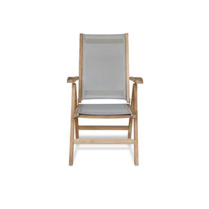 Modern Foldable Teak Wood Viro Recliner Garden <b>Chair</b> <b>Outdoor</b> Dining Armchair <b>Stackable</b> Patio Seat with Cushion Water Resistant - Product Image 5