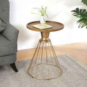 Multipurpose Metal <b>Side</b> <b>Table</b> <b>For</b> <b>Sofa</b> Bedroom Balcony And Lounge Area Furniture Arrangement - Product Image 1