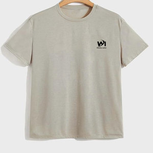 Camiseta de Verano Personalizada con Logotipo Impreso para Hombre, 100% Algodón, Corte Holgado, Transpirable, Talla Grande, para Venta en Línea - Product Image 2