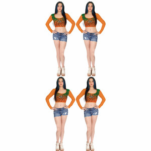 Casual Wear Clothing Women Crop <b>Top</b> T-Shirts Wholesale Women Crop <b>Top</b> T-Shirts Low Price Women Crop <b>Top</b> T-Shirts - Product Image 6
