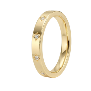 แหวนมอสซาไนต์ชุบทองคำขาว 14k ทรงกลมเจียระไนแบบเหลี่ยม ประดับเพชรแบบหนามเตย เหมาะสำหรับใส่ทุกวัน ดีไซน์เรขาคณิตคลาสสิกสำหรับผู้หญิง - Product Image 4