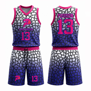 Conjunto de Uniforme de Baloncesto Personalizado Estilo Español para Niños, con Nombre y Número, para Niños y Niñas, Kit Deportivo para Fanáticos, Poliéster - Product Image 2