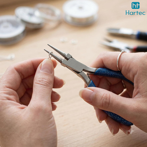 Industrial Grade Needle Nose Jewelry Pliers Blue Handle Precision <b>Wire</b> Looping <b>Crafting</b> Tool For Jewelry Designer Workshop - Product Image 6