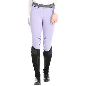 Nouvel Arrivage Pantalon d'équitation pour femme avec assise intégrale en silicone, Legging d'équitation noir en Spandex, Faible MOQ, Vente en gros, OEM - Product Image 3