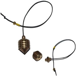 Vente en gros de pierres précieuses d'agate naturelle, pierres de guérison à 7 chakras avec pendule en laiton, sculptées sur mesure, style Feng Shui, pour radiesthésie - Product Image 4