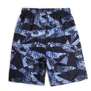 กางเกงขาสั้นชายหาดฤดูร้อนสำหรับผู้ชายขายส่ง ผ้าแคนวาสสีพื้นแบบใหม่ กางเกงว่ายน้ำทรงลำลองระบายอากาศได้ดี - Product Image 6