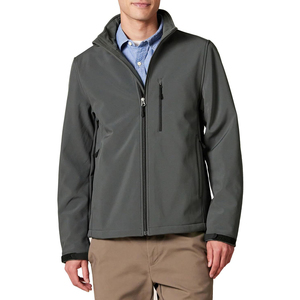 Veste softshell coupe-vent multi-poches avec logo personnalisé, vêtements de travail haute performance pour hommes - Product Image 4
