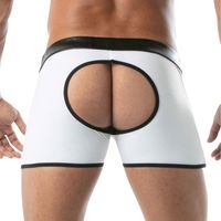 Sous-vêtements sexy pour hommes, slips avec bretelles croisées au dos, couleur unie, respirant, en spandex et nylon, coupe mi-haute
