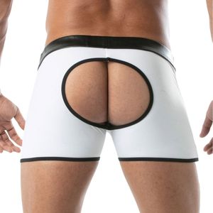 Calzoncillos Sexys para Hombre con Tirantes Cruzados en la Espalda, Color Sólido, Transpirables, de Spandex y Nailon, Corte Medio - Product Image 3