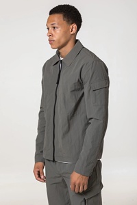 Chándal Unisex Cortavientos de Corte Ajustado, Chaqueta y Pantalones de Poliéster de Secado Rápido, Logotipo Personalizado, Atuendo de Primavera, Chándal Cortavientos para Hombre - Product Image 3