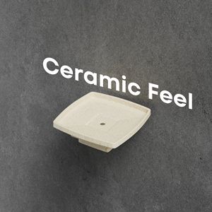 อุปกรณ์ห้องน้ำ ที่วางสบู่สี่เหลี่ยมขนาดใหญ่สองช่อง พร้อมขายึดโลหะ ที่วางสบู่แก้วคู่ สำหรับการออกแบบห้องน้ำสไตล์ร่วมสมัย - Product Image 3