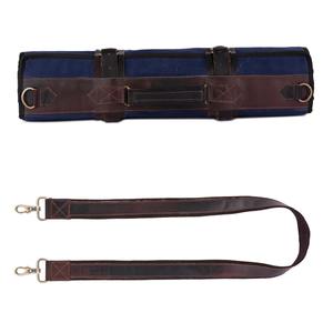 Sac de transport pour couteaux en cuir et toile de luxe, durable, avec fermeture éclair, pour chef professionnel, rangement d'outils de cuisine, voyage, imperméable, antichoc, 8-11 - Product Image 2