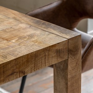 Base de Lámpara de Mesa Geométrica Minimalista de Madera de Mango Natural - Venta al por Mayor - Product Image 2