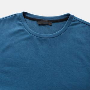 Camiseta esencial de algodón para el día a día, elegante y sencilla, con textura premium, ideal para un estilo de vida activo, top para clima cálido, informal para el día a día. - Product Image 4