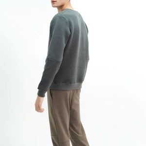 เสื้อสเวตเชิ้ตคอกลมผู้ชายคุณภาพพรีเมียม ขายส่ง ผ้าฝ้ายถัก 100% ทรงปกติ สีพื้น สไตล์ลำลอง ใส่สบาย เหมาะกับฤดูใบไม้ร่วง - Product Image 5