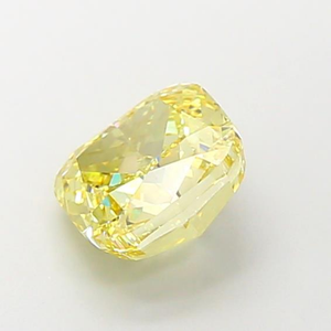 Diamant de laboratoire certifié taille coussin, jaune vif, pierre précieuse non montée, éclat radieux, bijoux fins élégants, pierre de luxe - Product Image 5