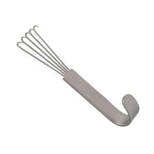 Retractor Quirúrgico Anderson Bear Claw de 5 Puntas Afiladas, Mango Plano, Acero Inoxidable, Instrumento Médico para Cirugía General - Product Image 1