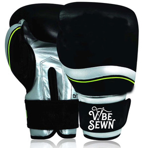 Black Mint Leather Boxing Gloves for Closure Adjustable <b>Wrist</b> <b>Strap</b> for Adults Breathable Design Customized Packaging Boxing - Product Image 2