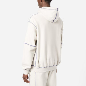 Sweat à capuche oversize moderne pour homme 2026, en molleton de coton, personnalisable OEM ODM, fabrication sous marque privée, vente en gros - Product Image 4