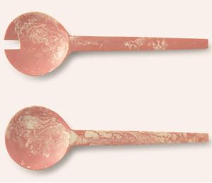 Élégant service à salade en résine, compatible lave-vaisselle, personnalisable, écologique, fait main, ustensile pour la restauration quotidienne et le service des aliments - Product Image 3