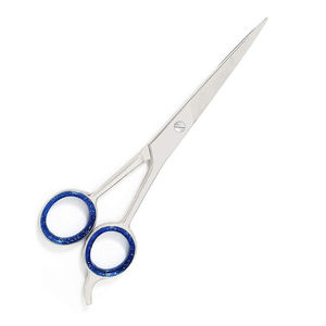 Ciseaux de coiffure professionnels ergonomiques légers à manche moyen, en acier inoxydable, prix de gros, OEM, haute qualité - Product Image 4