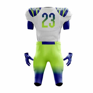 Conjunto de Uniforme Clásico de Fútbol Americano, Jersey con Cuello en V, Pantalones Cortos Ajustados, 100% Poliéster, Colores Personalizables, Cintura Elástica, OEM - Product Image 6