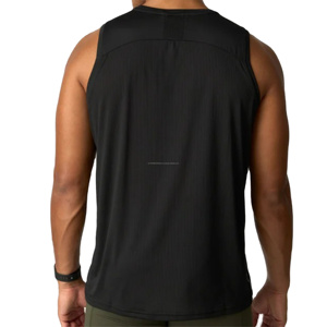<b>Men's</b> Athletic <b>Tank</b> <b>Top</b> Lightweight Solid Pattern Cotton Breathable Plus Size Knitted Weaving From Pakistan for <b>Gym</b> Workout - Product Image 2