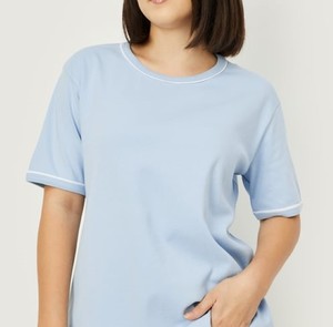 T-shirt de luxe pour femme, été, manches courtes, coton, coupe ajustée, respirant, doux, couleur unie, décontracté, haute qualité, tendance - Product Image 6