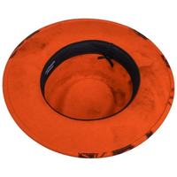 Chapeau de chasse orange personnalisé avec logo, chapeau Fedora haut de gamme pour homme, idéal pour les activités de plein air