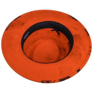 Sombrero Fedora Naranja Personalizado al por Mayor con Logotipo, Sombrero de Caza Premium para Hombre, para Actividades al Aire Libre - Product Image 3