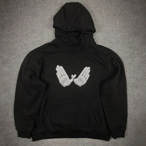 Sweat-shirt à capuche épais brodé 100 % coton délavé, vente en gros, marque privée, livraison rapide - Product Image 5