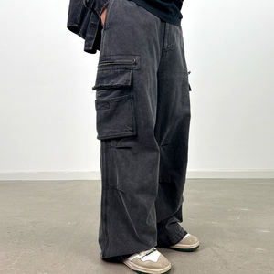 Pantalon cargo homme sur mesure OEM, taille élastique, décontracté, avec poches, style jogger, Haus Industries - Product Image 3