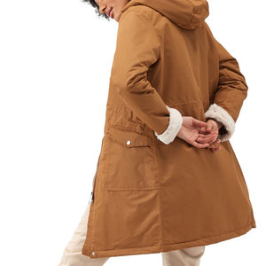 Veste parka en toile épaisse pour homme, col montant, fermeture éclair, vêtement d'extérieur tricoté pour l'automne - Product Image 6