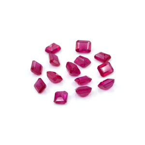 Rubis naturels de Bangkok, octogones calibrés 4x5mm, pierres précieuses de rubis naturelles facettées pour la fabrication de bijoux, prêtes à l'emploi - Product Image 4