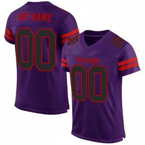 Wholesale <b>Men's</b> American Football Jersey Heat-Transfer <b>Printed</b> Plus Size Short Sleeves 100%Polyester UV Protection Sports Jersey - Product Image 5