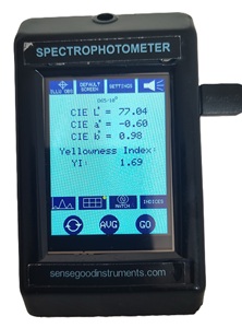 Portable Handheld Color Spectrophotometer Colorimeter 400-700nm 1nm Accuracy <b>28mm</b> Aperture Industrial Paint Coating OEM 1 Year - Product Image 2
