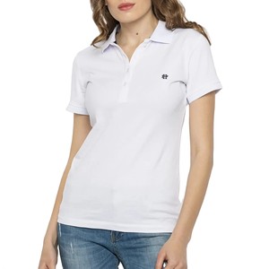 Camisas Casuales de Punto para Mujer, Personalizadas, Lisas, Antiarrugas, 100% Algodón Ecológico, Manga Corta, Cuello Redondo, de Bangladesh - Product Image 1