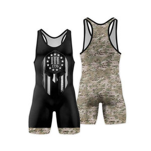 Ropa Deportiva de Lucha Libre Sublimada con Logotipo Personalizado de Alta Calidad para Jóvenes y Hombres, Singletes de Powerlifting al por Mayor para Entrenamiento Profesional - Product Image 4