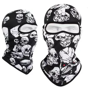 หน้ากากบาลาคลาวาแบบเต็มหน้า 3 รู ปักโลโก้ตามสั่ง สำหรับเล่นสกี ฤดูหนาว สไตล์แบนดิท แร็ปเปอร์ แบบถัก - Product Image 2