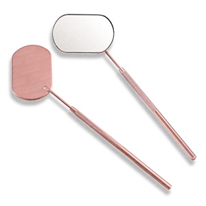 Custom Design Stainless Steel Eyelash <b>Mirror</b> Mini Handheld Butterfly Shape High Quality Professional Salon Use Unique Hair Care - Product Image 1