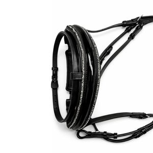Brida de Cuero Premium de Alta Calidad para Caballo con Riendas, Frontal de Cristal y Narquera Acolchada, Estilo Ecuestre Inglés, Color Personalizable - Product Image 2