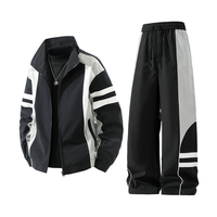 Ensemble de survêtement coupe-vent à capuche pour homme, veste de course légère et pantalon de sport, vêtements de sport performants