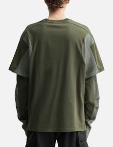 เสื้อยืดแขนยาวแบบพิเศษผ้าคอตตอนพรีเมียม ผลิตโดยผู้ผลิตเสื้อผ้า OEM รับผลิตเสื้อผ้าแบรนด์ส่วนตัว ขายส่ง - Product Image 3